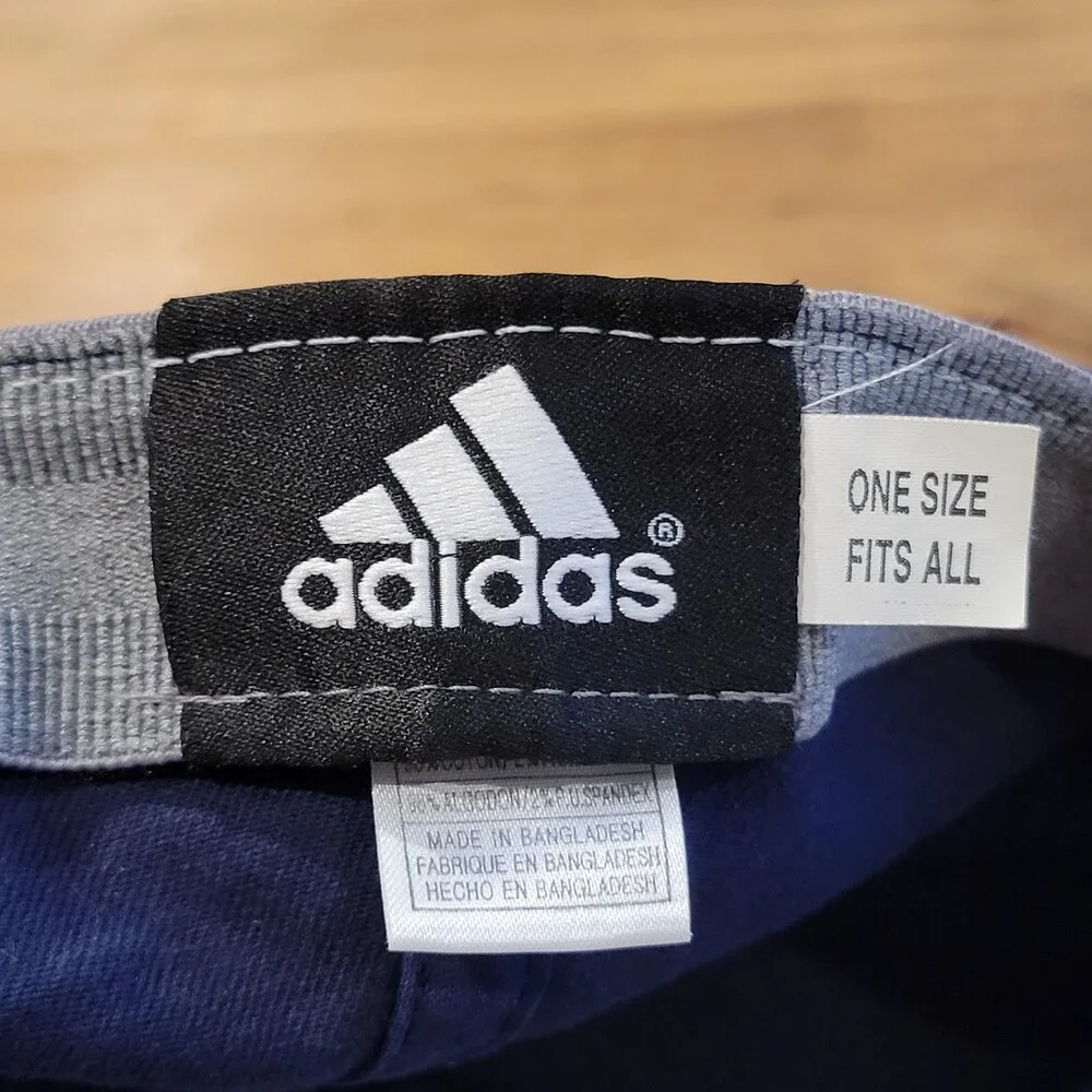 New Orleans Pelicans Hat Cap Adidas One Flex Stretch Blue NBA